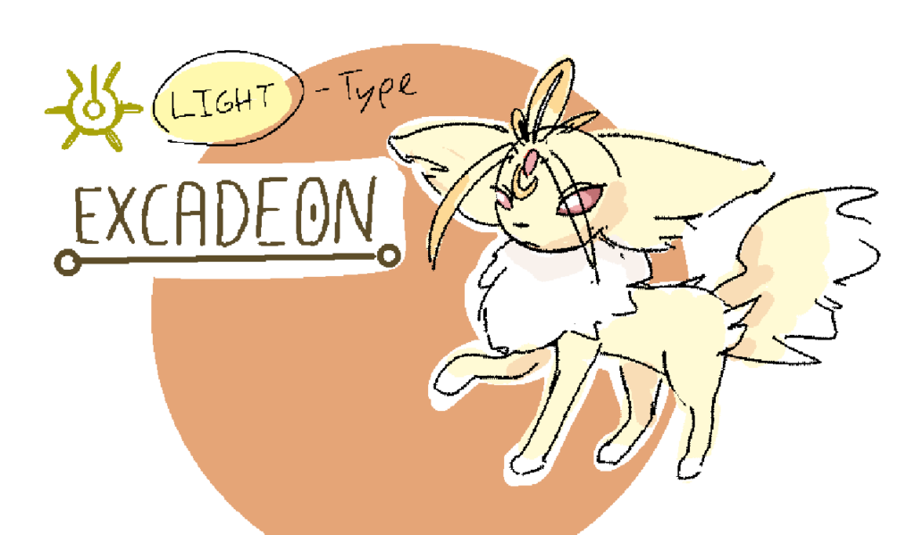 Excadeon, the Light-type Eeveelution Pokemon