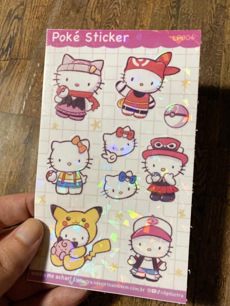[OC] I did the Hello K like Pokémon trainer in Stickers