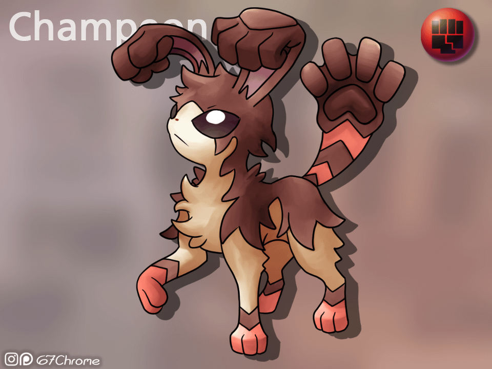 What if the Fighting Type Eeveelution was a master of giving High-Fives and Uppies?
