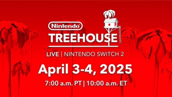 Nintendo Treehouse Live Returns with Switch 2 Gameplay on April 3rd & 4th