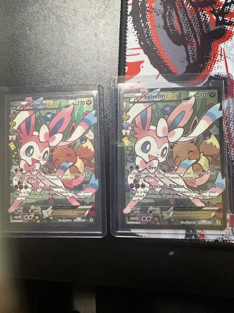 why is one card a different shade than the other?