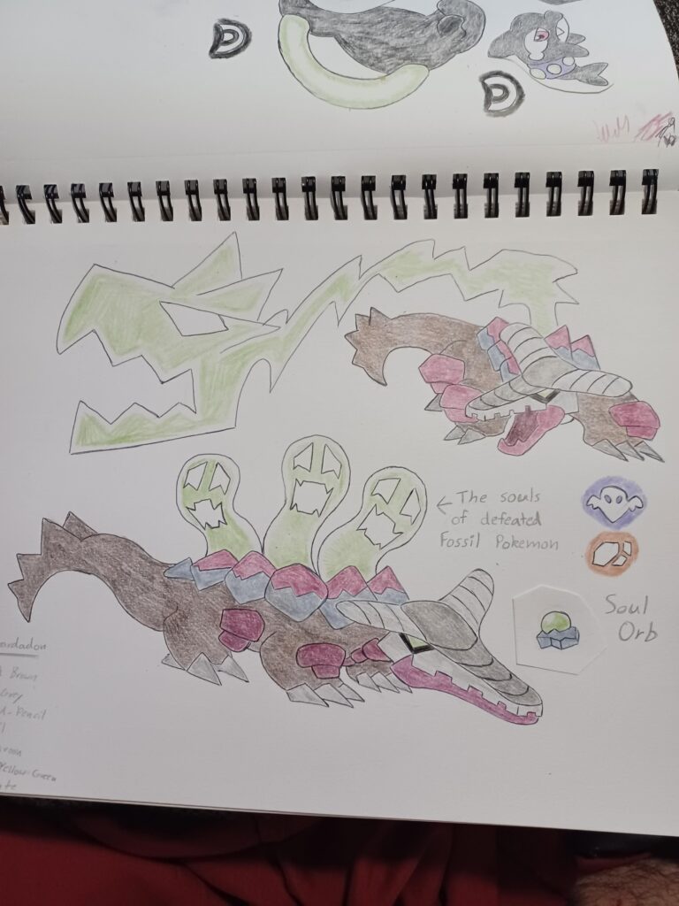 GRIMYARDON-The Reaper pokemon. Based on the Dimetrodon