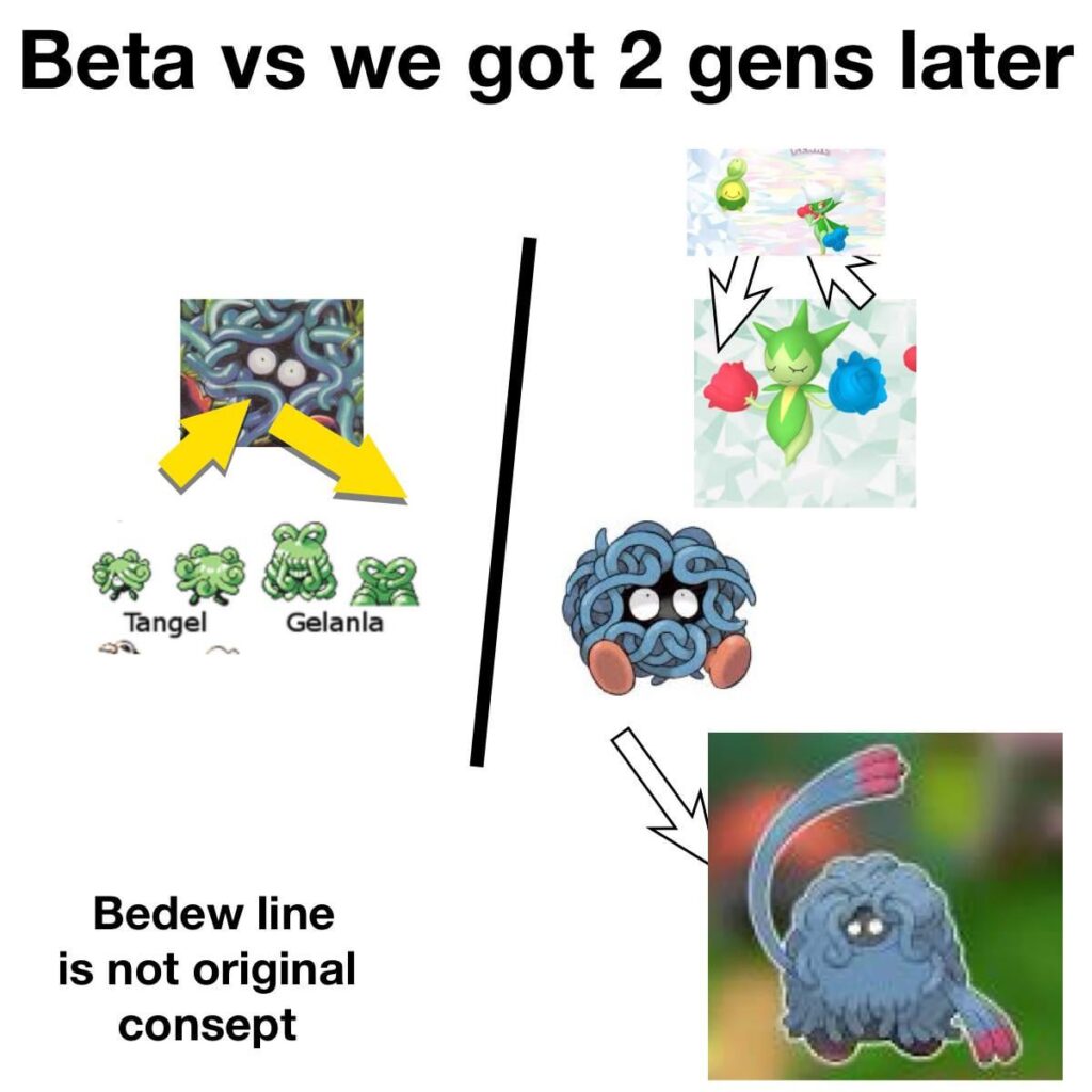 I was today years old to realized budew roselia roserade’s gamick was based on Gen 2 beta Pokémon.