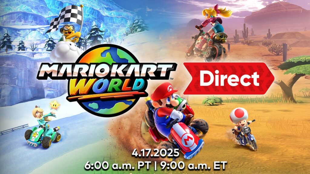 Join us on April 17th at 6 a.m. PT to learn more about #MarioKartWorld for #NintendoSwitch2 in the Mario Kart World Direct. The livestream will be roughly 15 minutes. #NintendoDirect