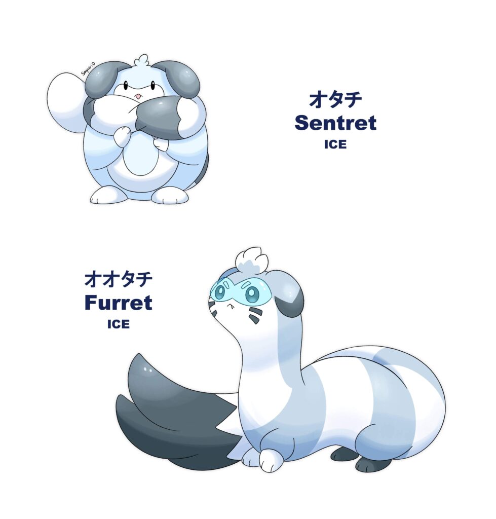 Regional Sentret and Furret