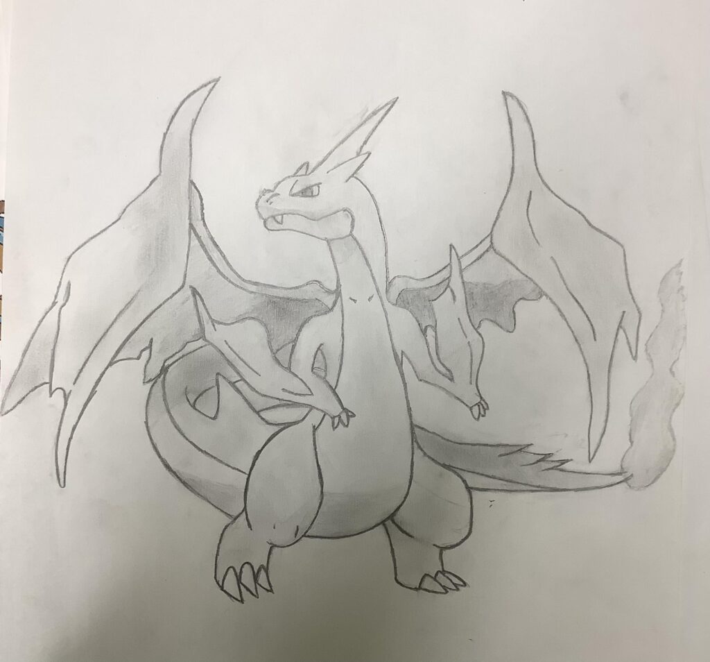 A Mega Charizard Y I drew a while back