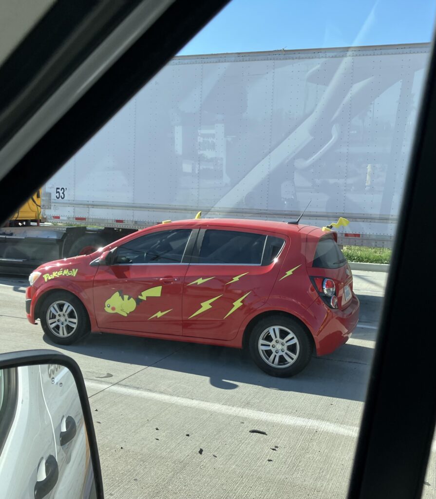 Saw this Pikachu car on the road! ⚡️