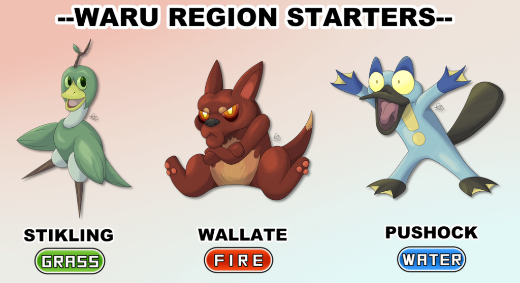 Waru Region starters! Who would you pick?