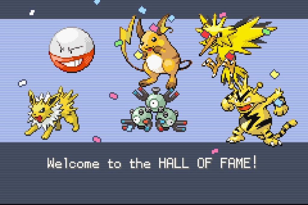 I played through fire red using only electric types