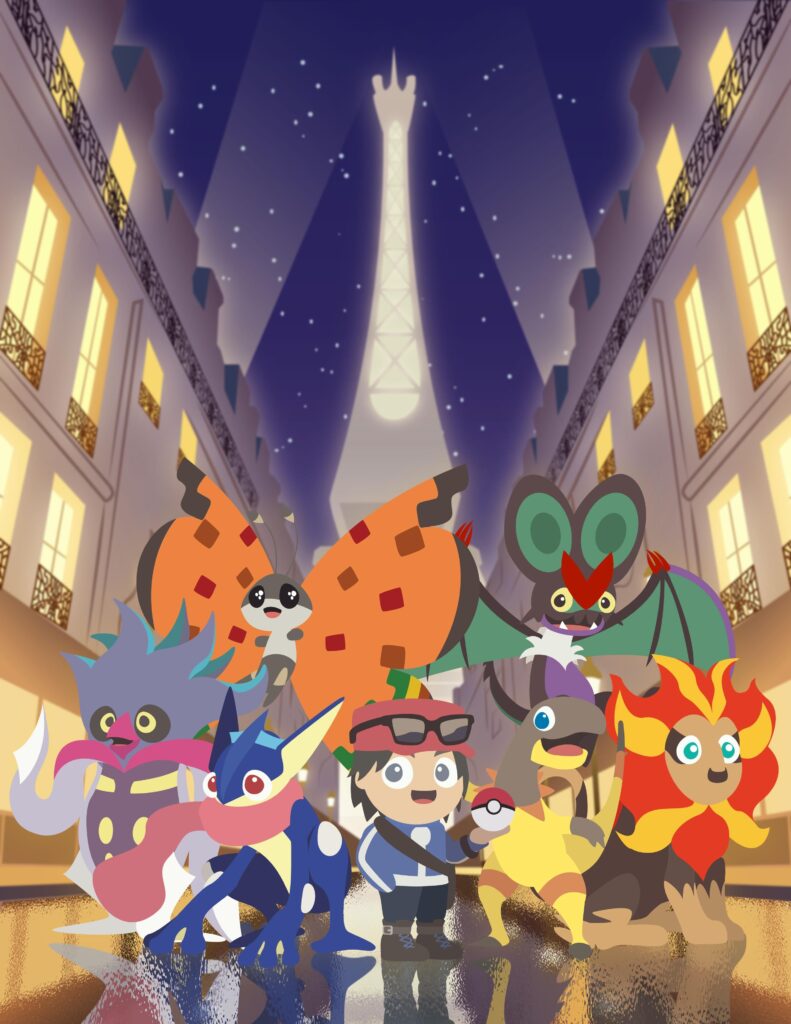 [OC] Getting pumped for Legends ZA, so I made my original Kalos team from X/Y