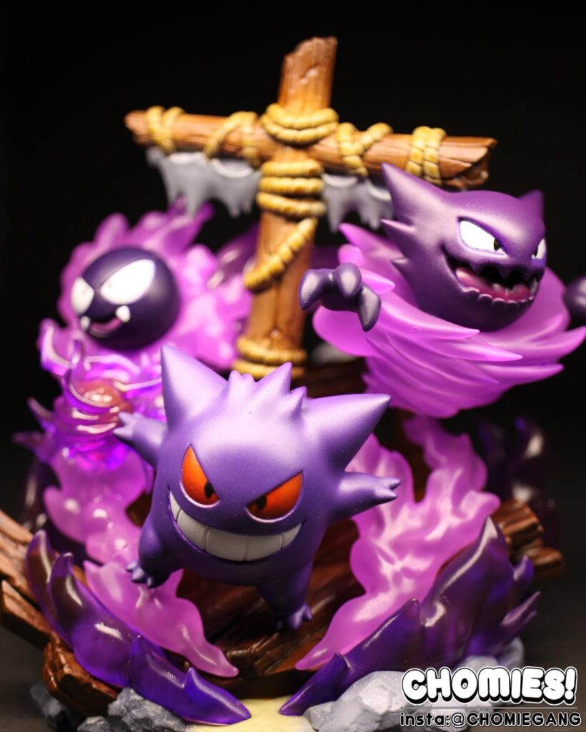 Printed, painted, and varnished this 5” Ghost Pokémon Diorama