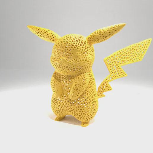 Pikachu in voronoi style ("Pika Pika" eheh)