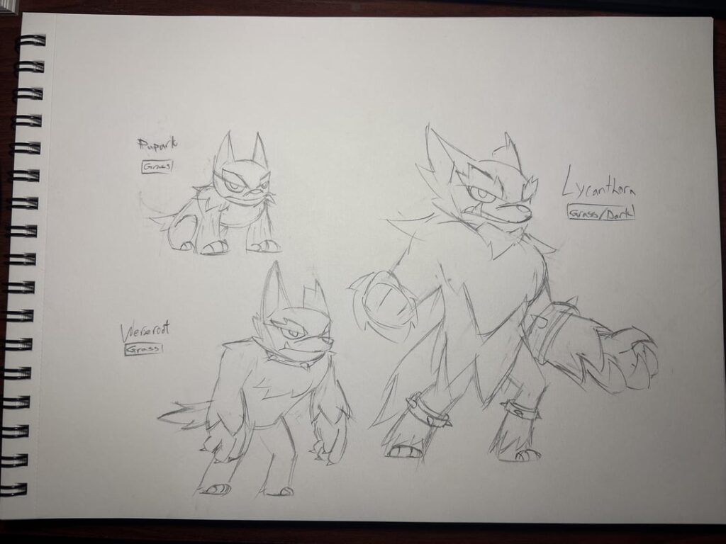 FINALLY finished designing my classic-horror-themed starters