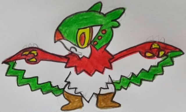 Pre evolución y Variante de Hawlucha Type: Fight/Flying