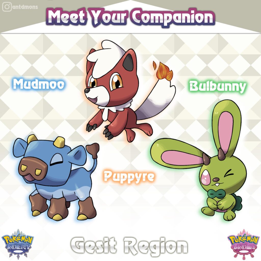 Meet the starters of the Gesit Region!