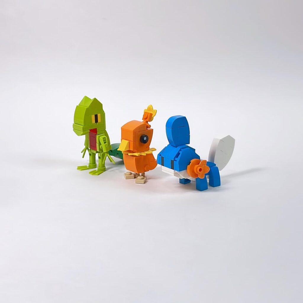 I built the Hoenn Starters out of LEGO! [OC]