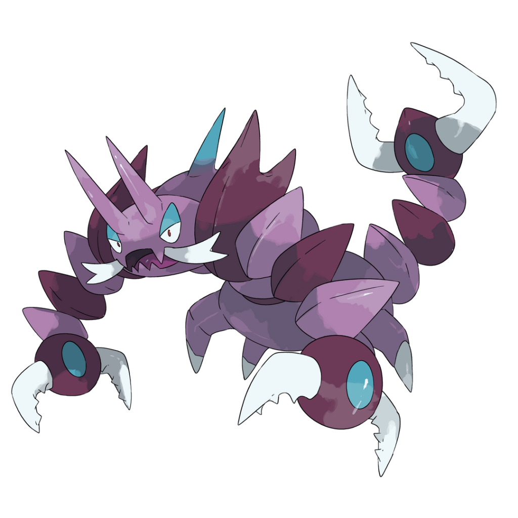 10 years later, in Alola, new Mega Evolutions have been discovered. This Pokemon is able to spin every part of its body 360 degrees, leaving no blind sight! Introducing: Mega Drapion!