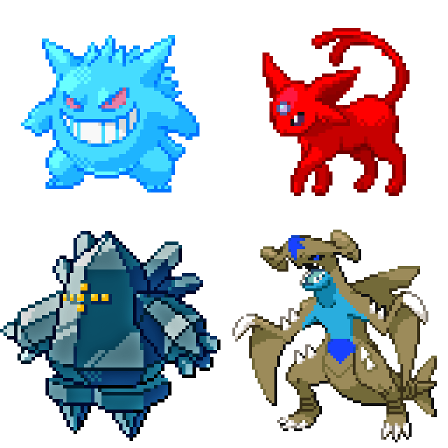 Recolored a few problematic shinies since I was bored.