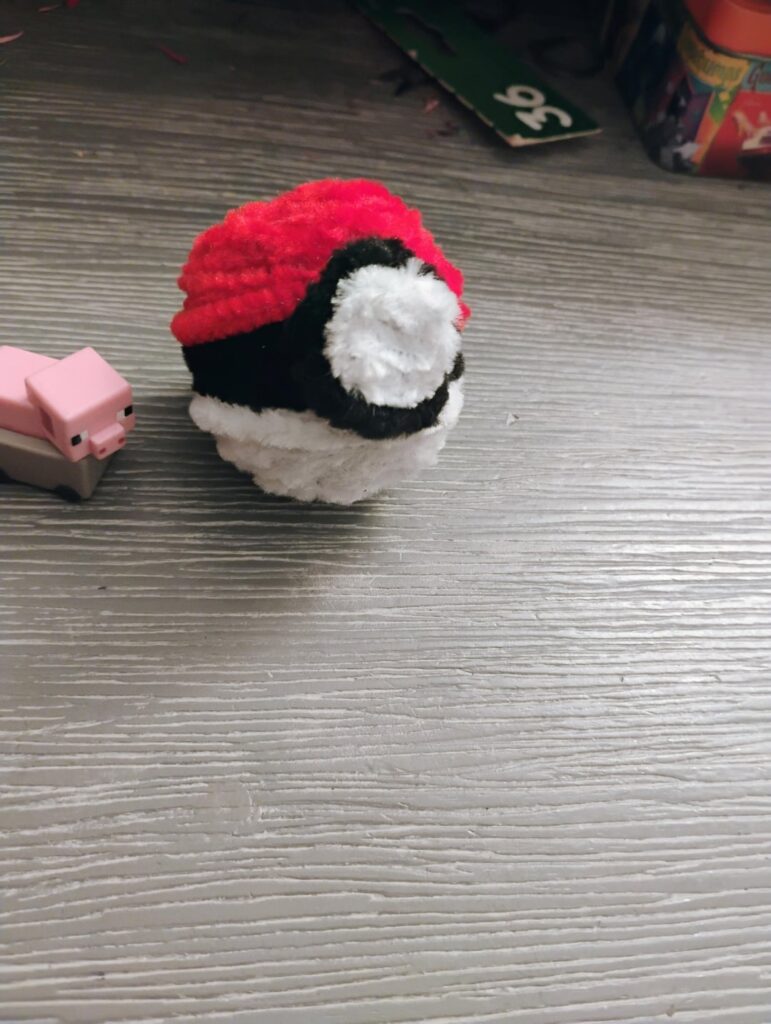 Made a pokeball! It's harder than you think it is lol. what small pokemon should I make for it?