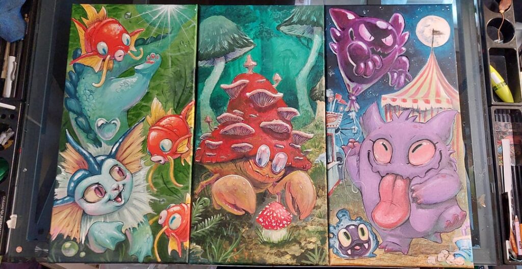 Some paintings I've done this week!