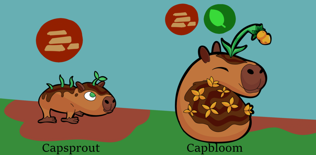 Fakemon: Capbloom (Ground/Grass)