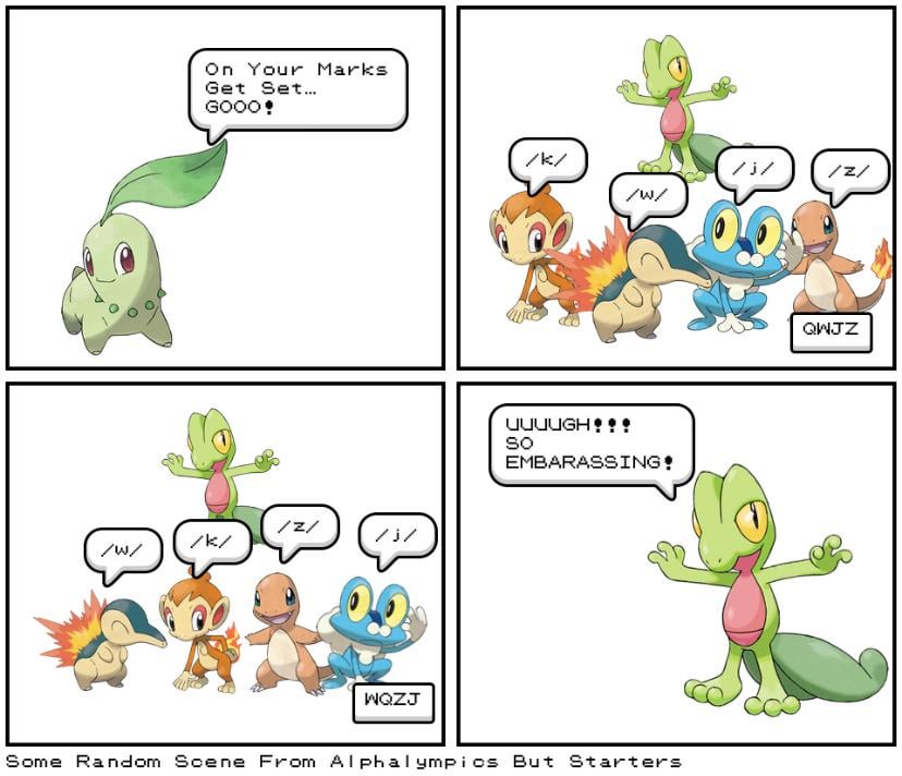 What If Alphablocks Was Used With Starter Pokémon?