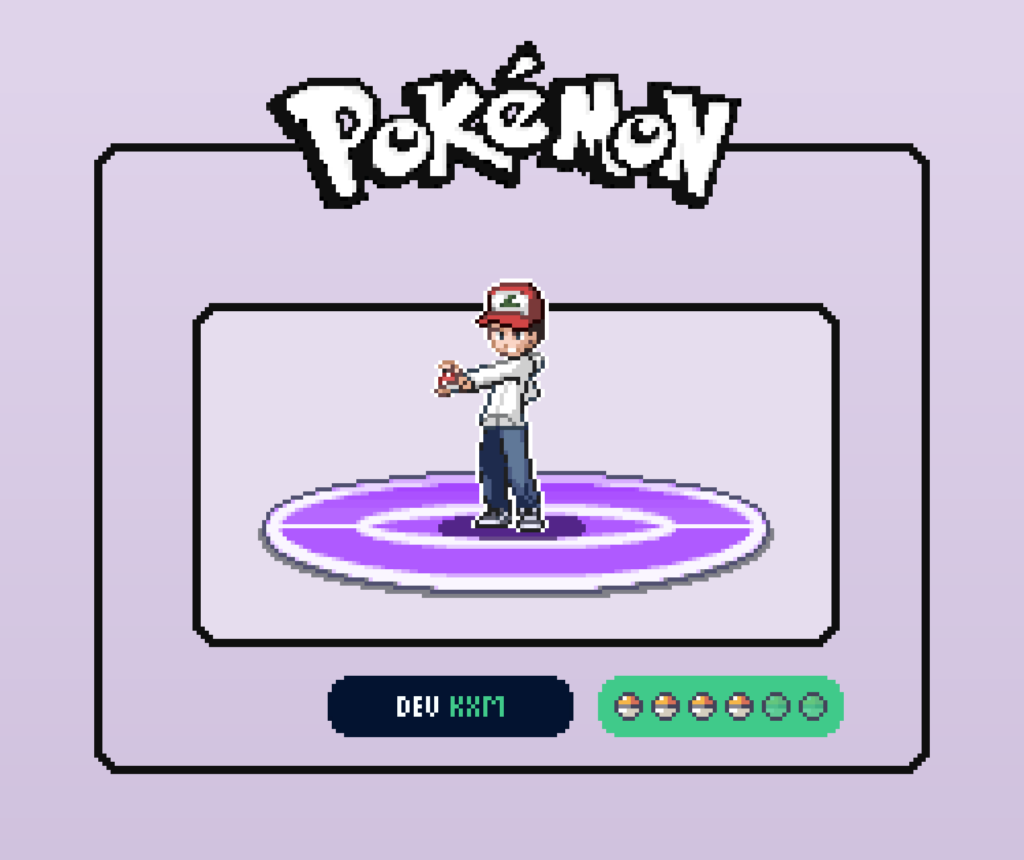 I made myself as a Pokémon trainer