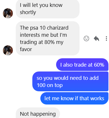 you're not a vendor or card store bro😂😂