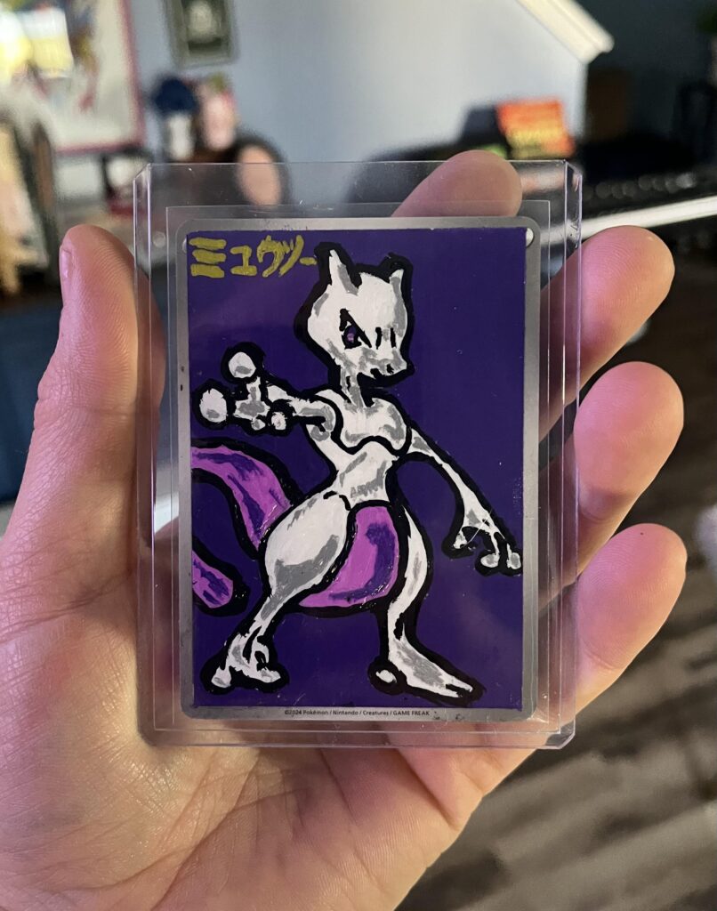 Mewtwo card I painted
