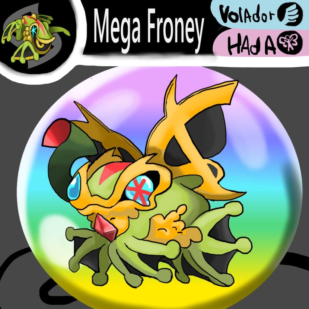 Hoy les traigo la mega evolución de mí sapito de la anterior semana :3