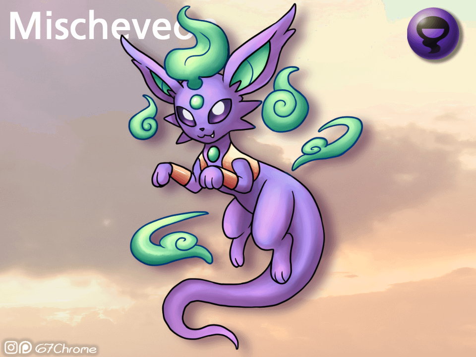 [OC] What if the Ghost Type Eeveelution was based off a Genei?