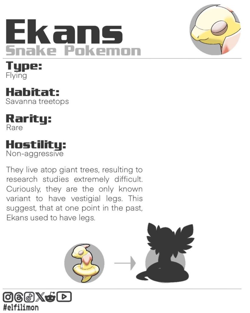 Flying-type fakemon for the Ekans series