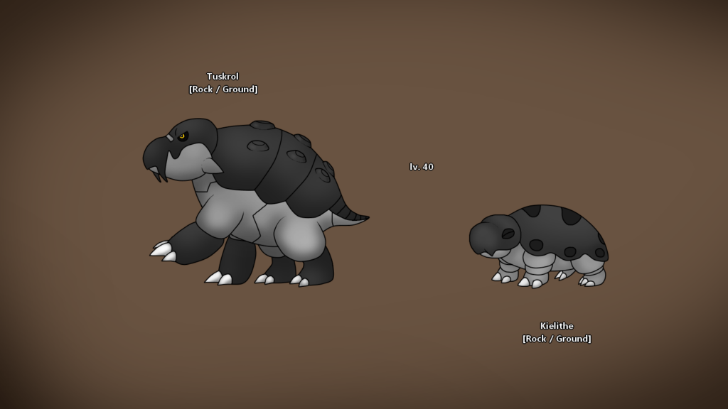 Kielithe and Tuskrol [Fossil-mon based of dicynodonts]