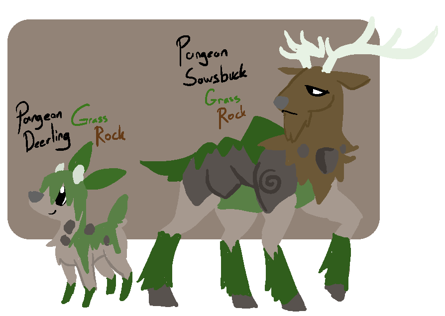 Regional Variants: Sawsbuck and Deerling