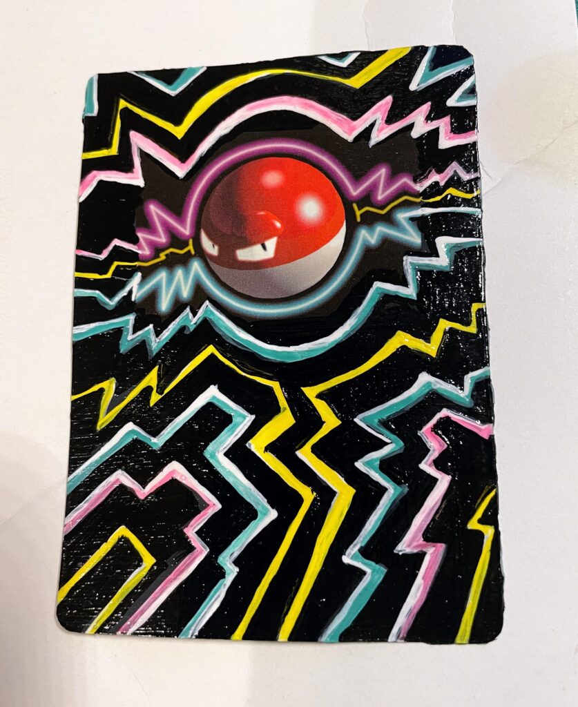I painted a pokemon card for the first time
