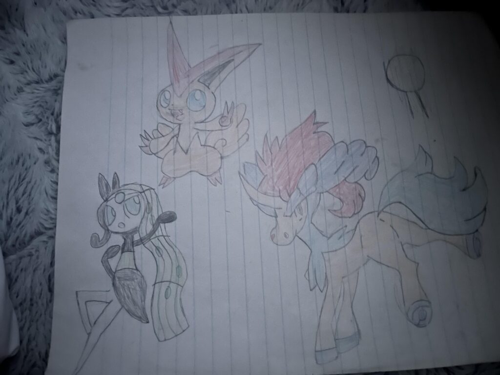 Victini, Keldeo and meloetta (original art)