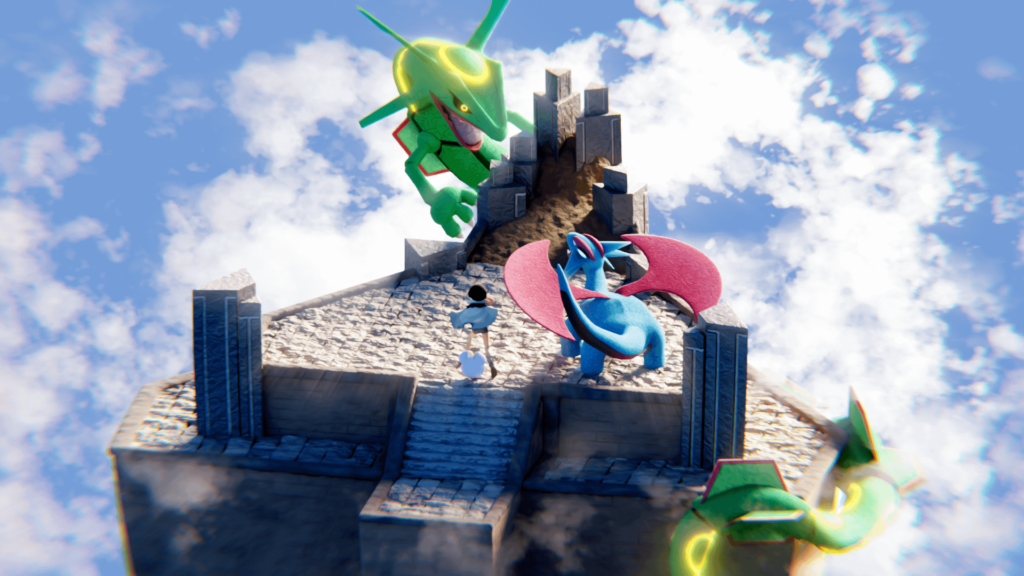 RayquazaZinnia Sky Pillar Render [OC]