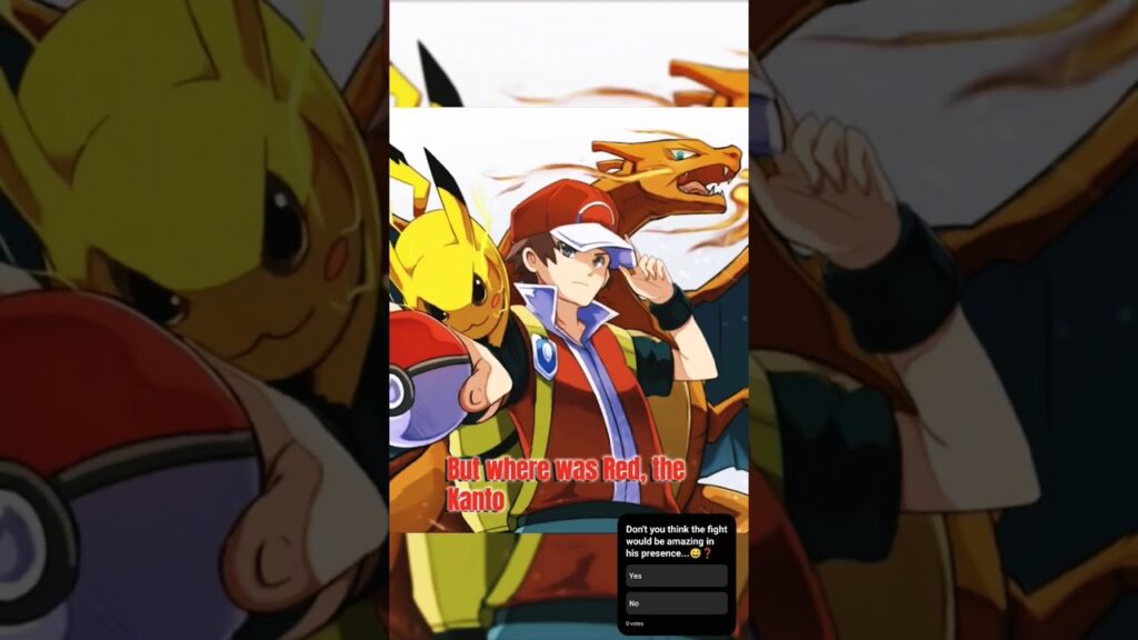 Why Kanto Champion Red Skipped the Masters Eight? #pokemon