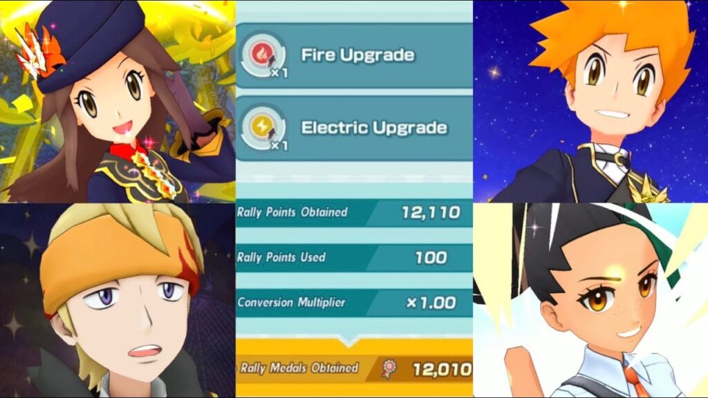 Sizzling and shocking at the Battle Rally (Fire + Electric Upgrade, 12,010 pts) [Pokemon Masters EX]