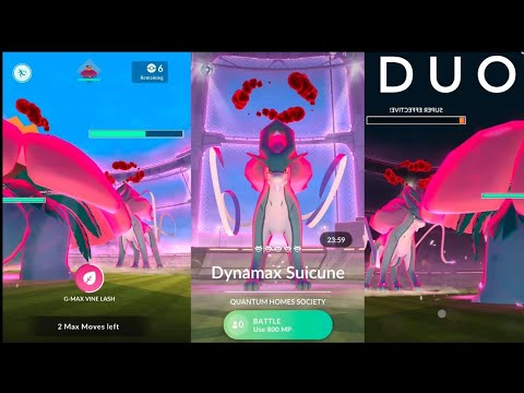 Easiest Way to Duo DYNAMAX SUICUNE in Pokemon Go | Gigantamax Venusaur |