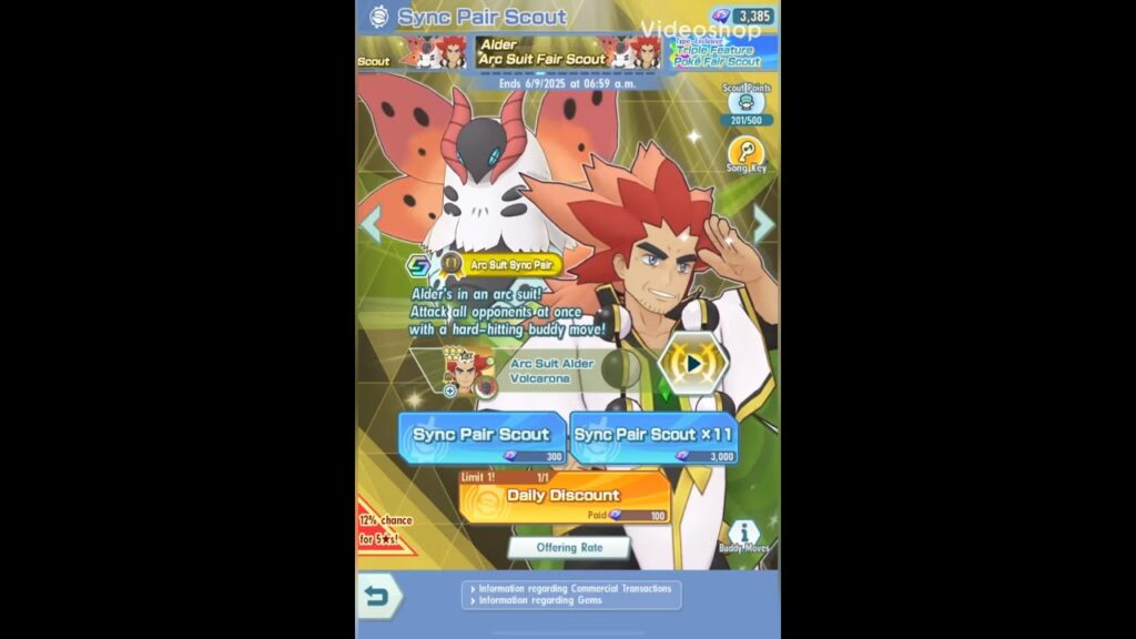 Pokemon Masters EX Scout Video Alder is a bad boy