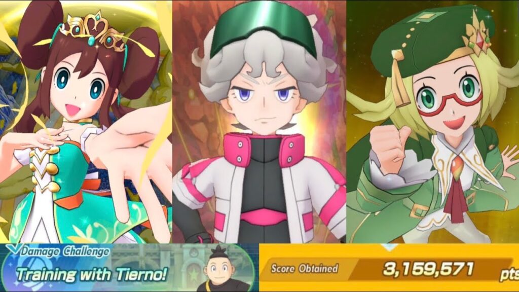 Getting 3.15M in Tierno's Damage Challenge with SS Bede, NC Bianca, and NC Rosa (Fighting-weak, 3v3)