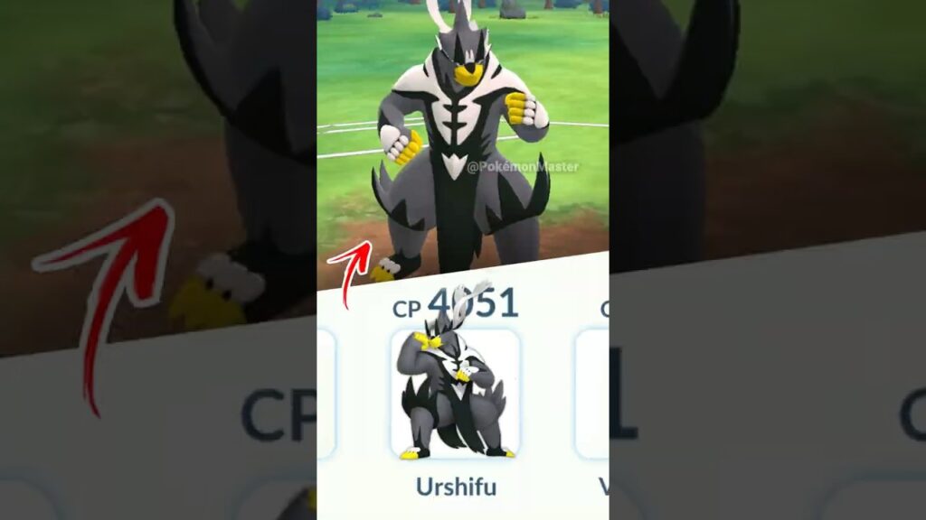 15000 Cp Sw Slaking team vs 1.1 Hp URSHIFU in Pokemon GO.