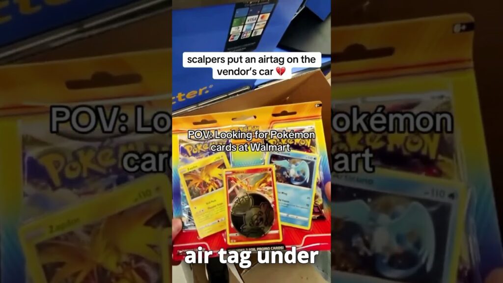 Pokemon Scalpers Put Airtag on Pokemon Vendors Car to Follow Him Around