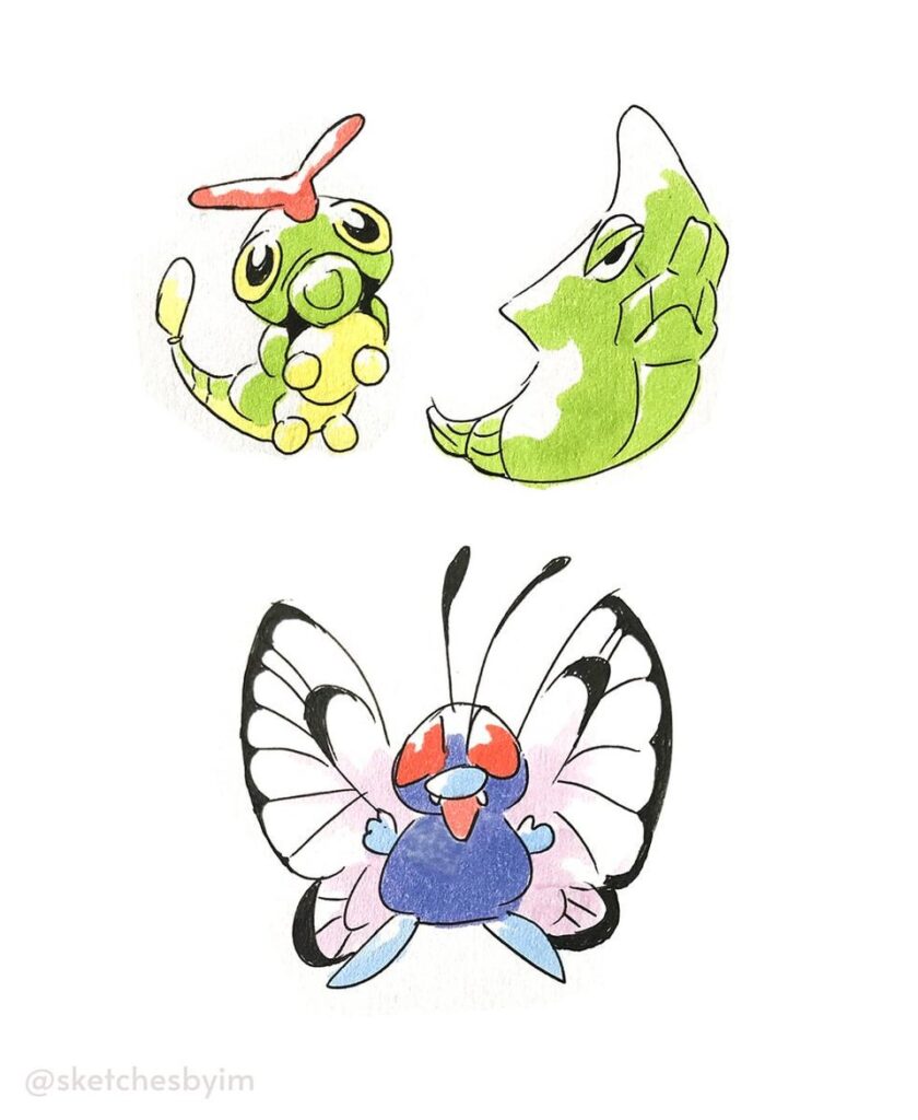 I doodled Kanto Pokemon (OC)