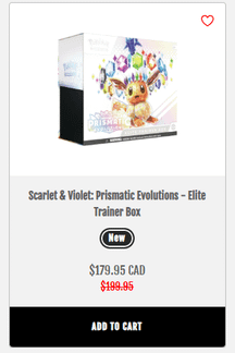 Local card scalper 179.95 for 9 packs great deal