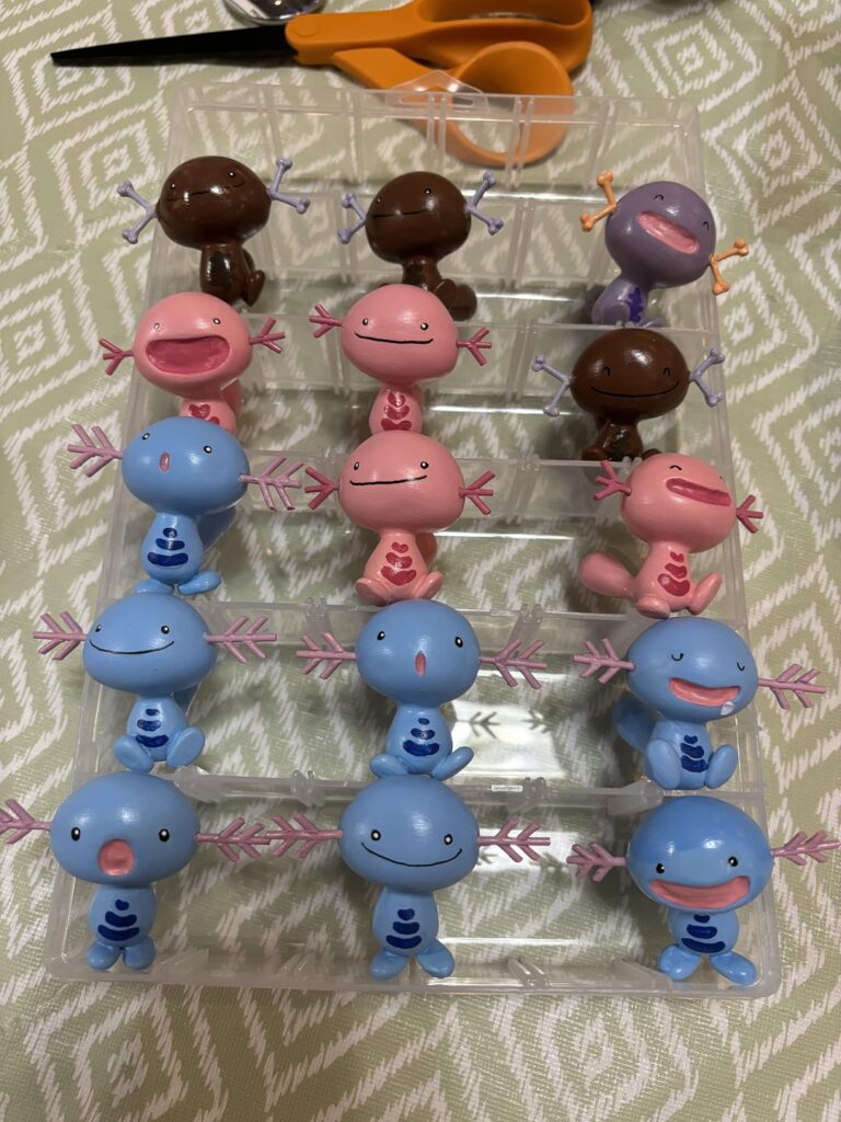 I made a whole bunch of woopers out of clay!