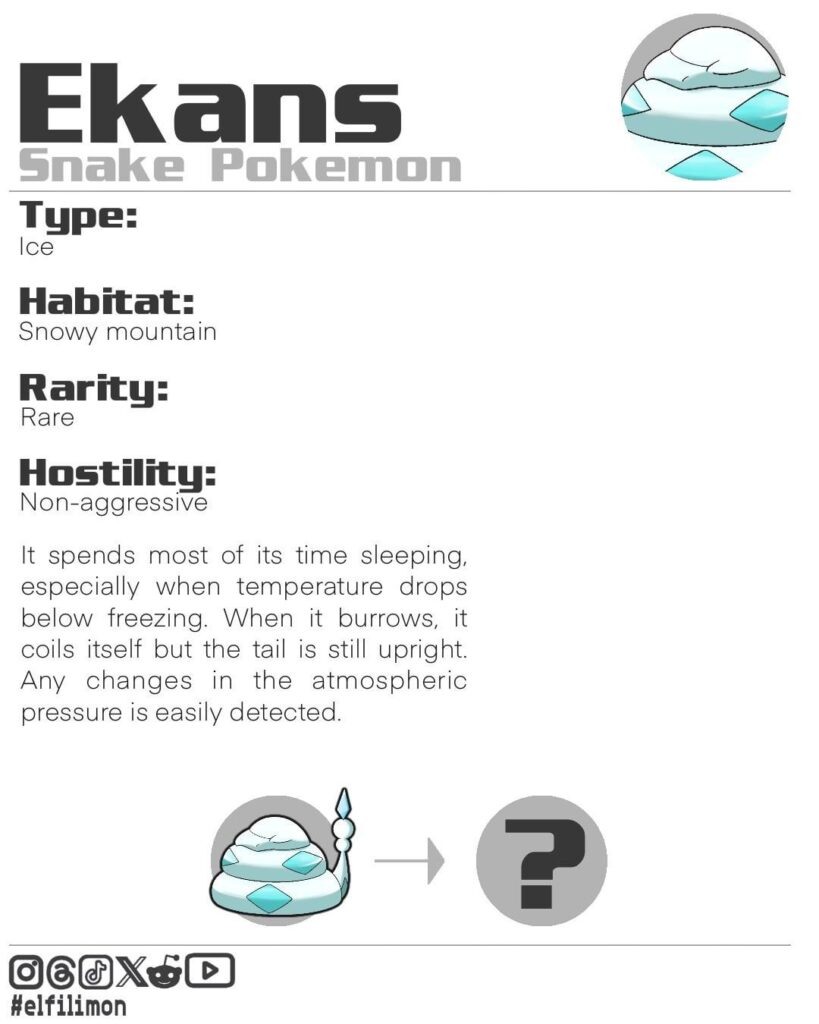 Ice-type Ekans for the Ekans series