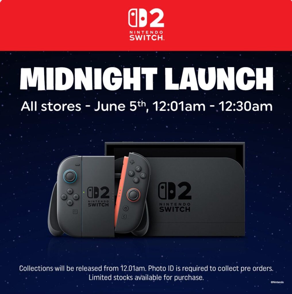 [UK] - Smyth’s Switch 2 midnight launch announced!