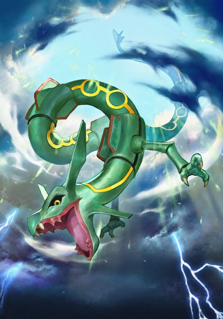 [OC] i made a drawing of Rayquaza! I hope you guys like it!